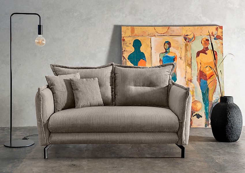 Home affaire 2-Sitzer "LAVA Breite 168 cm, modern & elegant, aktuelle Kisse günstig online kaufen