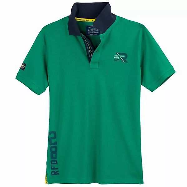 redfield Poloshirt Große Größen Herren Poloshirt grün sportive Details Redf günstig online kaufen