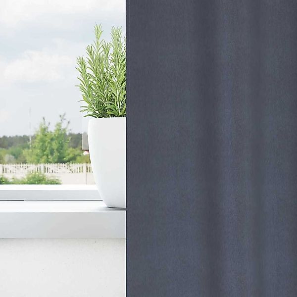 vidaXL Vorhang Verdunkelungs-Vorhänge mit Ringen Anthrazit günstig online kaufen