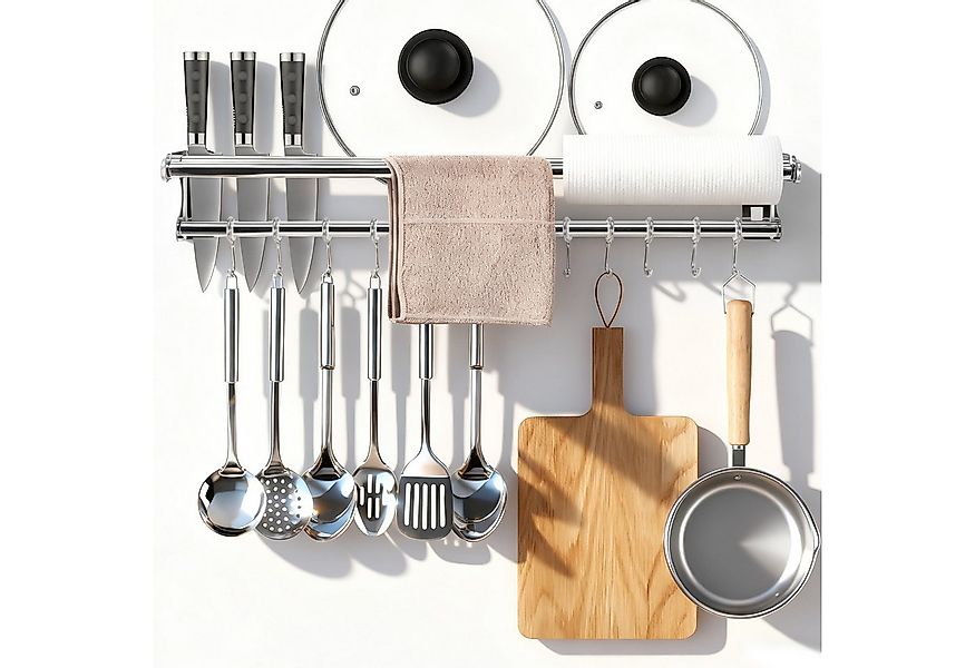 BlingBin Hakenleiste Edelstahl Küchenhakenleiste, Doppelte Hängeleiste mit günstig online kaufen