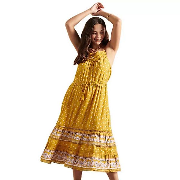 Superdry Ameera Cami Kurzes Kleid XS Ochre günstig online kaufen