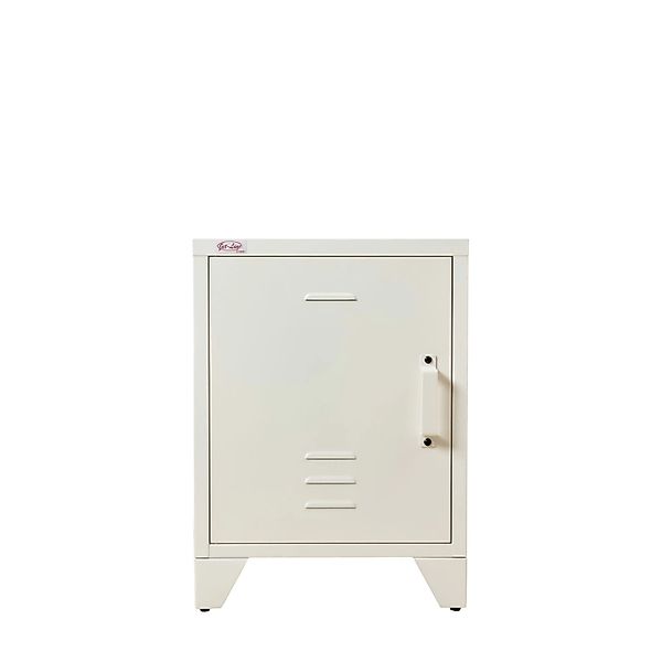 Jet-Line Stahlschrank Minskow im Industrie Design Weiß 40 x 40 x 55 cm günstig online kaufen