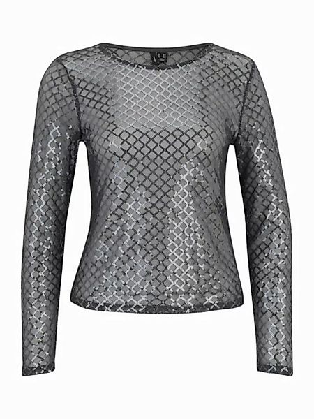 Vero Moda Petite Langarmshirt VMSAFINA (1-tlg) Pailletten günstig online kaufen