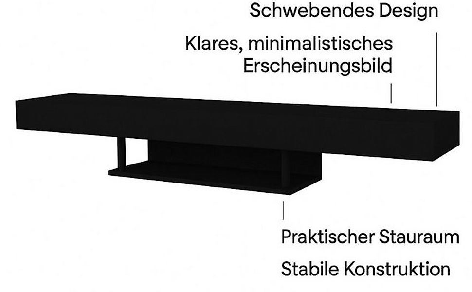 ibonto TV-Schrank TV Lowboard Fernsehschrank Modern, stabil & mit praktisch günstig online kaufen