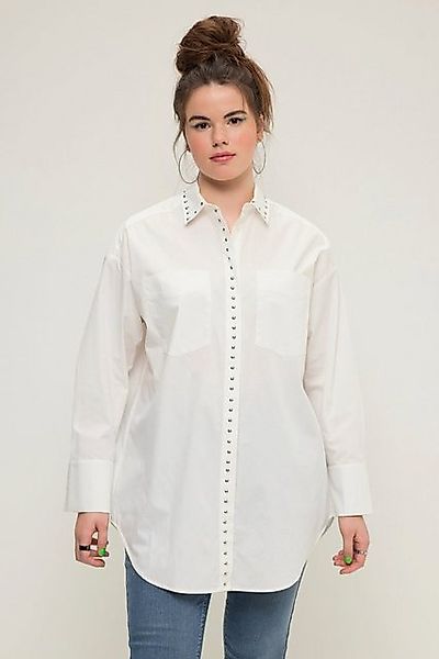 Studio Untold Hemdbluse Hemd oversized Ziernieten günstig online kaufen