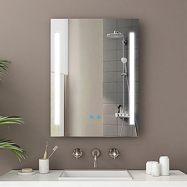 IMPTS Badspiegel LED Badezimmerspiegel Wandspiegel mit Beleuchtung Antibesc günstig online kaufen