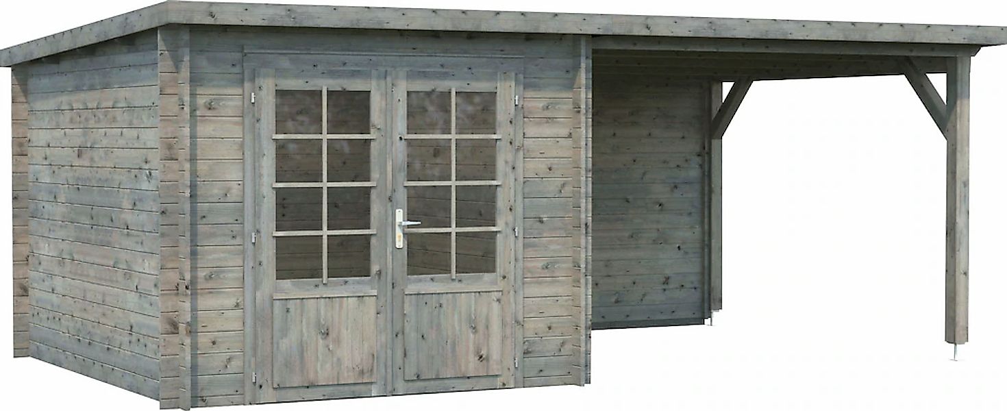 Palmako Gartenhaus "Ella" 6,9+8,2 m², mit Anbaudach günstig online kaufen