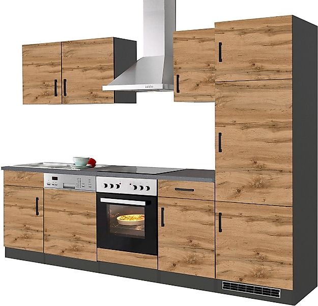 KOCHSTATION Küchenzeile KS-Toronto, Breite 280 cm, mit E-Geräten günstig online kaufen