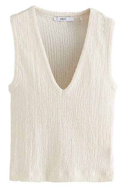Next Trägertop Strukturiertes Tanktop mit V-Ausschnitt günstig online kaufen