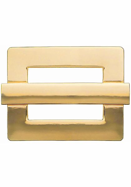 Rettungsring Gürtel Gürtelschnalle Wechselschnalle "Viereck Mit Steg Gold" günstig online kaufen