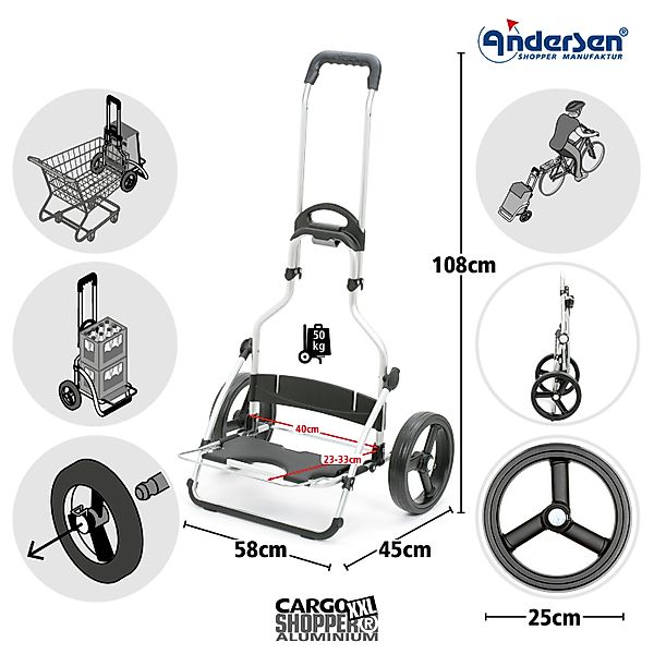 Andersen Einkaufstrolley Cargo Shopper XXL Loke günstig online kaufen