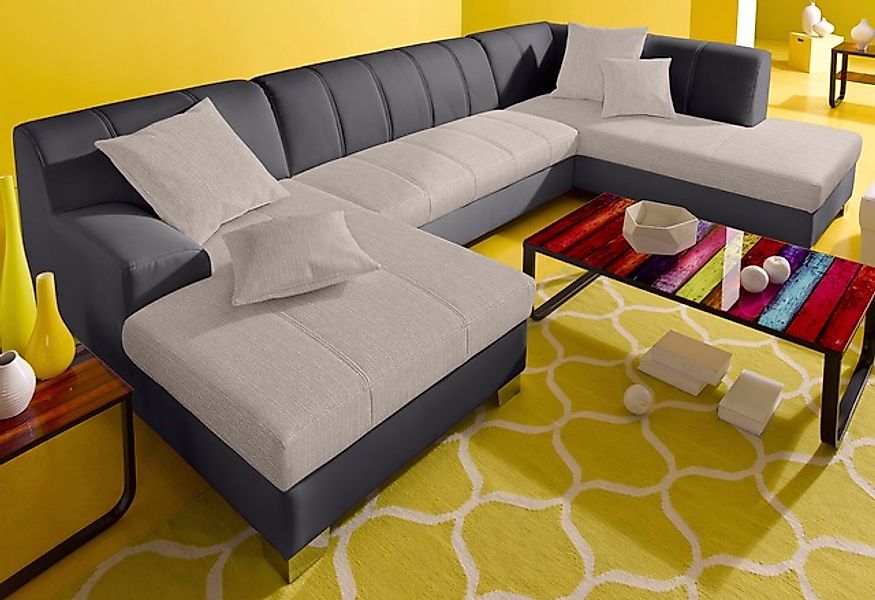 DOMO collection Wohnlandschaft »Turah moderne Steppung, incl. Zierkissen, a günstig online kaufen