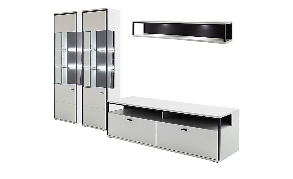 Wohnkombination  Orella ¦ weiß ¦ Maße (cm): B: 291 H: 199 T: 51.0 Kommoden günstig online kaufen