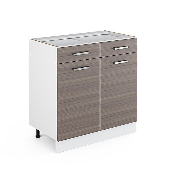 Vicco Schranksystem R-Line, Grau/Weiß, 80cm mit günstig online kaufen