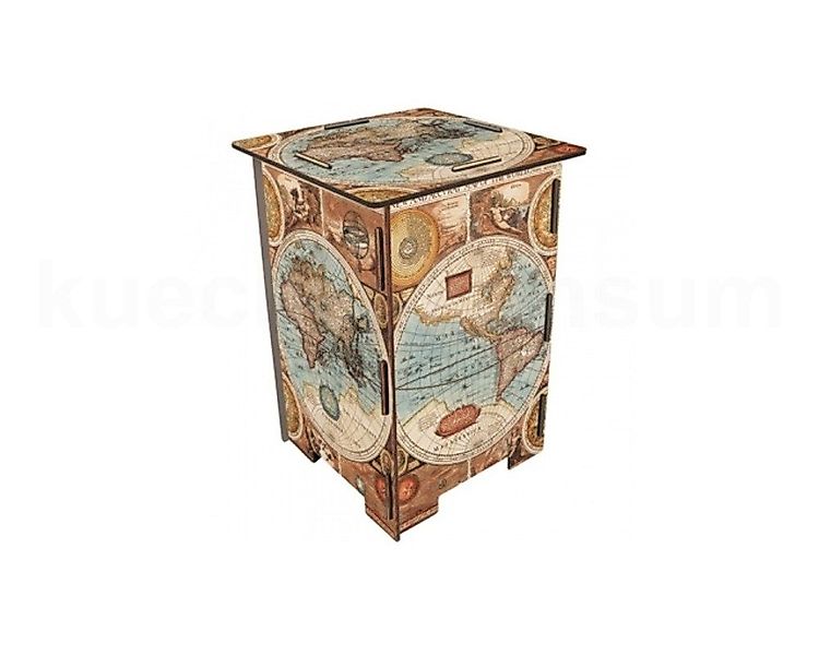 WERKHAUS® Hocker Werkhaus Photohocker SH8240 alte Weltkarte 295 x 295 x 420 günstig online kaufen