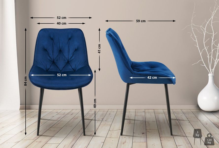 CLP Esszimmerstuhl Wallace (2er Set), gesteppter günstig online kaufen