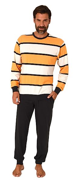 Normann Pyjama Normann Herren Schlafanzug lang mit Bündchen - auch in Überg günstig online kaufen