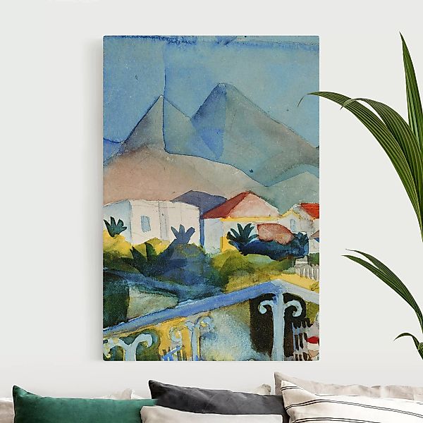 Leinwandbild auf Canvas Natural August Macke - Saint Germain bei Tunis günstig online kaufen