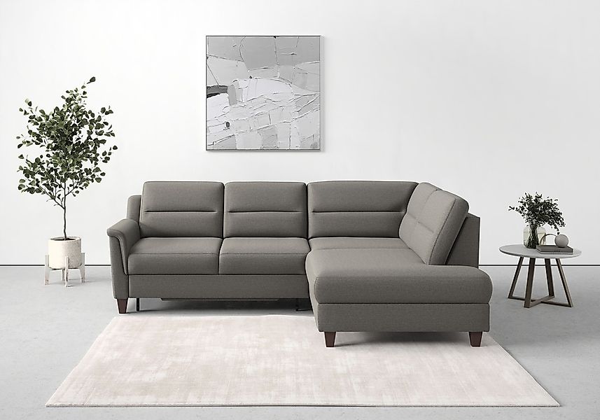 sit&more Ecksofa »Farö L-Form«, inklusive Federkern, wahlweise mit Bettfunk günstig online kaufen