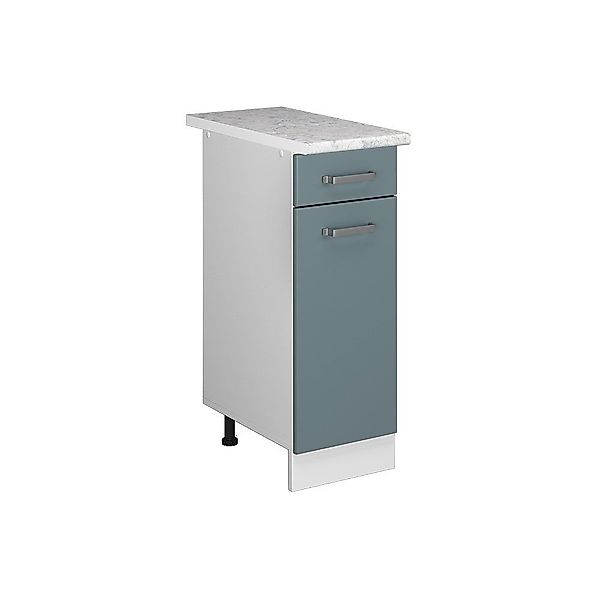 Vicco Unterschrank R-Line, Blau-Grau/Weiß, 30 cm, günstig online kaufen