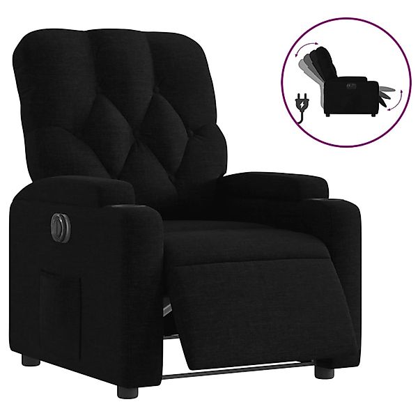 vidaXL Relaxsessel Elektrisch Schwarz Stoff 3204688 günstig online kaufen