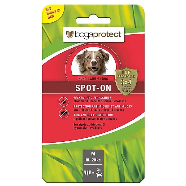 Bogaprotect Spot-On Floh- und Zeckenschutz für Hunde M 3 x 2,2 ml günstig online kaufen