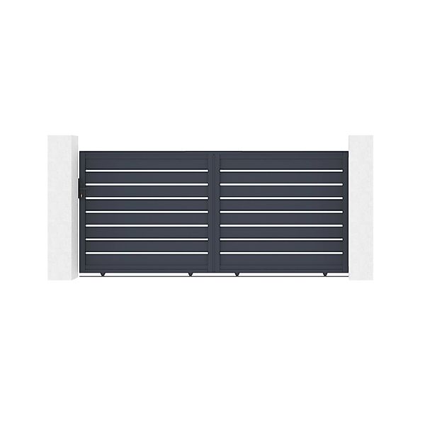 Casanoov Schiebetor Aus Aluminium 3 5M Vogel H 160Cm Grau günstig online kaufen