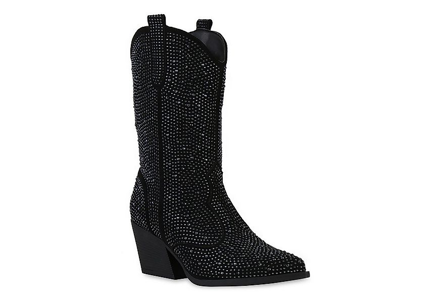 VAN HILL 841327 Cowboystiefel Damen Leicht Gefütterte Cowboystiefel Stiefel günstig online kaufen