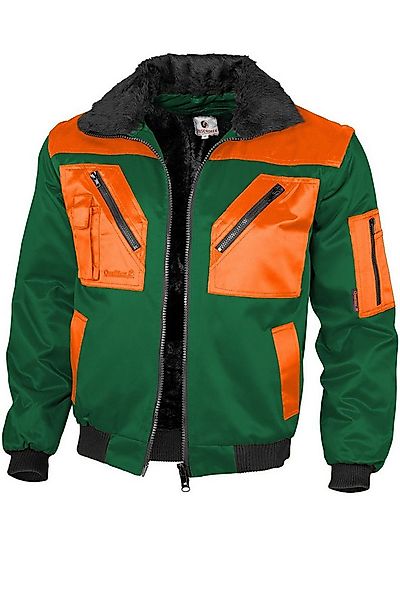 Qualitex Workwear Pilotenjacke modische 4-in-1 Arbeitsjacke aus Mischgewebe günstig online kaufen