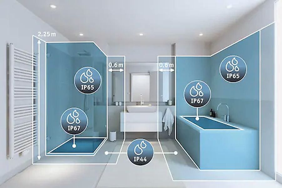 Paulmann LED Wandleuchte »Selection Bathroom LED Wandleuchte Nembus IP44 30 günstig online kaufen