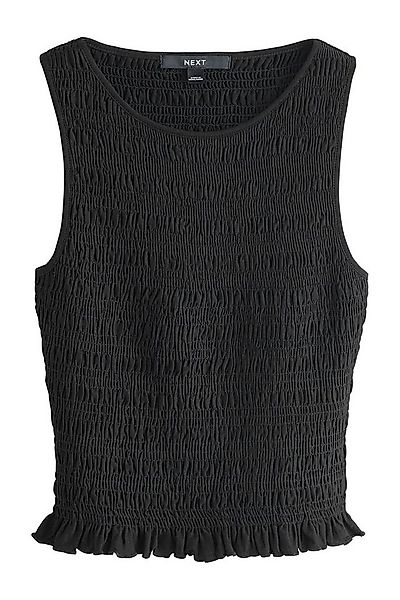 Next Kurzarmbluse Ärmelloses, gesmoktes Modal-Oberteil (1-tlg) günstig online kaufen