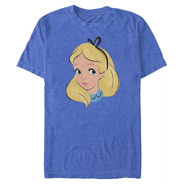 Disney - Alice im Wunderland - Alice Big Face - Männer T-Shirt günstig online kaufen