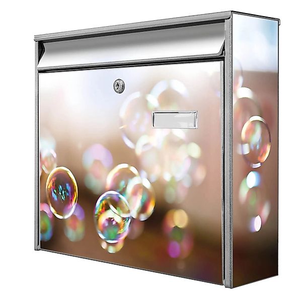 Banjado Briefkasten Silber 36.2x32.2x10cm Groß / Inkl. Montagematerial & 2 günstig online kaufen