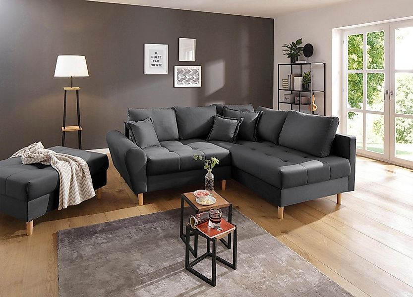 Home affaire Ecksofa Rice L-Form, B: 223 cm - OTTO. Verlässliche Qualität., günstig online kaufen