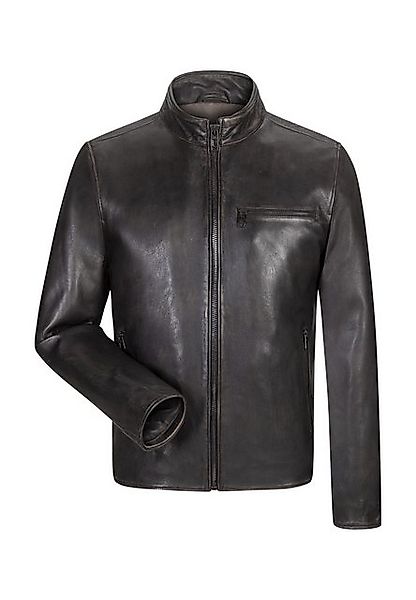 Milestone Bikerjacke Nilo Reißverschluss, Gewachstes Leder, Zwei Innentasch günstig online kaufen