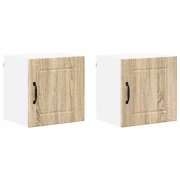 vidaXL Küchenschrank 2 Stk Sonoma-Eiche 40 x 31 x 40 cm Holzwerkstoff 88487 günstig online kaufen
