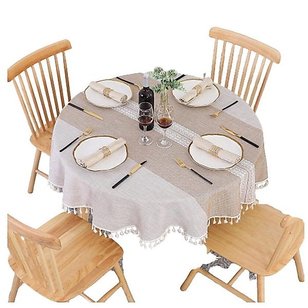 FELIXLEO Tischdecke Tischdecke Rund 140 cm günstig online kaufen