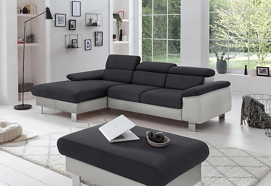 COTTA Polstergarnitur "Komaris L-Form", (Set), Set bestehend aus: Ecksofa m günstig online kaufen