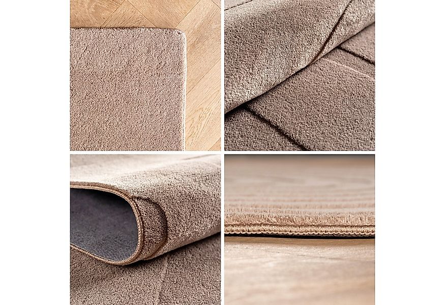 SIMPEX24 Designteppich Unicolor - Einfarbig, Rechteckig, Höhe: 12 mm, Kurzf günstig online kaufen