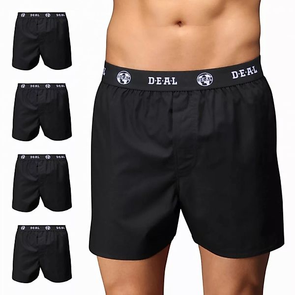 D.E.A.L International 5-er Set Logo Bund Boxershorts Schwarz günstig online kaufen