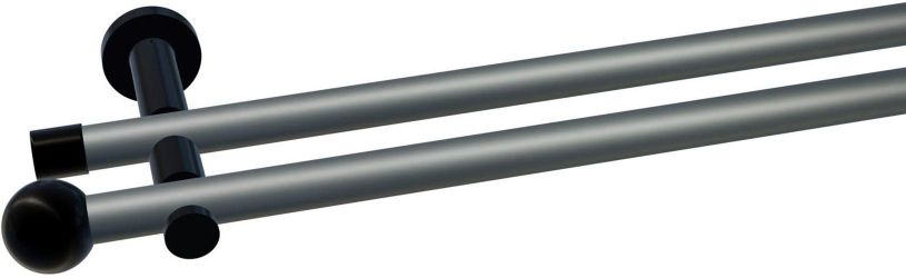 indeko Gardinenstange "Colombes" Ø 20 mm 2 läufig-läufig Wunschmaßlänge Kom günstig online kaufen
