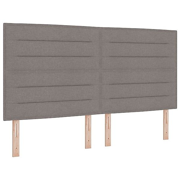 vidaXL Bett Boxspringbett mit Matratze Taupe Super King Stoff (1-tlg) günstig online kaufen