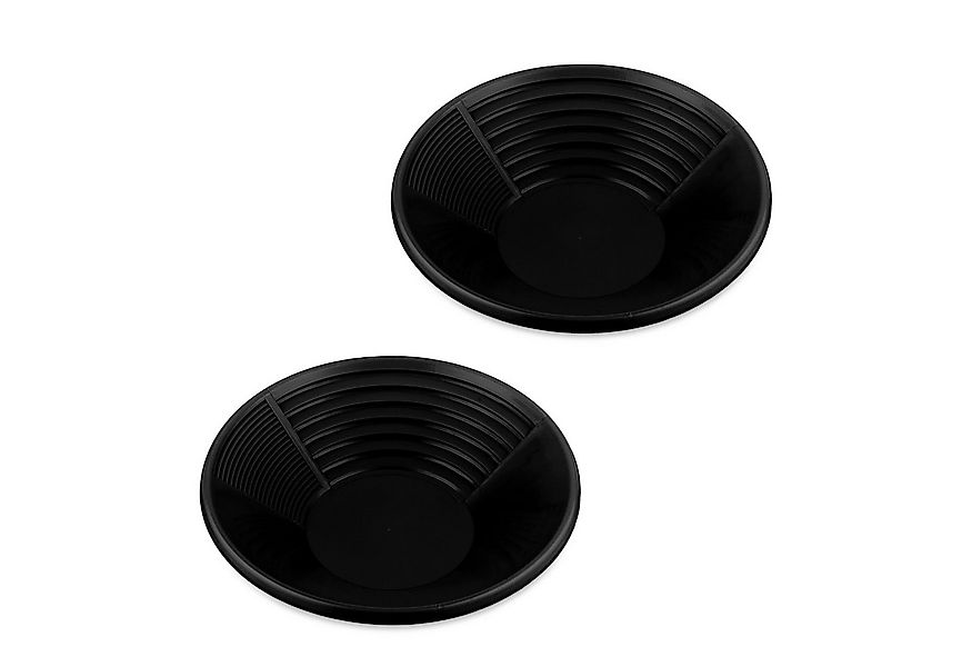 relaxdays Waschbecken Schwarze Goldwaschpfanne 2er Set (2er Set) günstig online kaufen