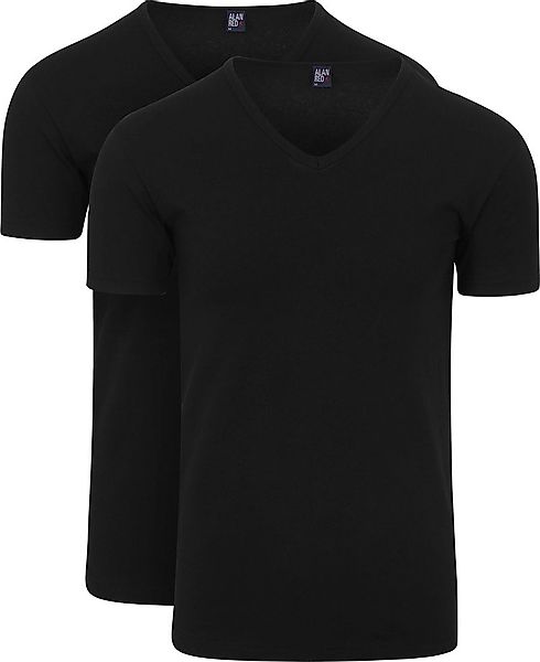 Alan Red Oklahoma Stretch T-Shirt Schwarz (2er-Pack) - Größe L günstig online kaufen