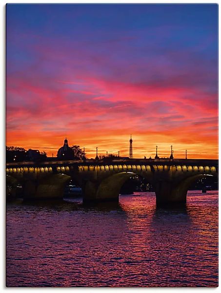 Artland Leinwandbild "Brücke Pont Neuf im Sonnenuntergang", Paris, (1 St.), günstig online kaufen