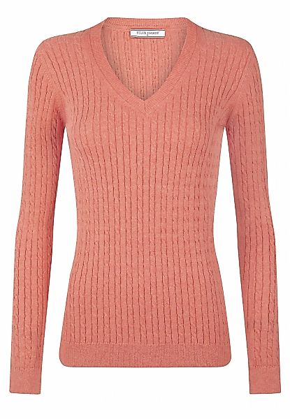 Felix Hardy V-Ausschnitt-Pullover "Kabelstrick-Pullover mit V-Ausschnitt" günstig online kaufen