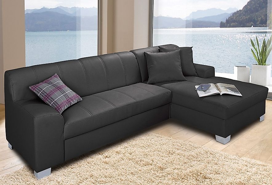 INOSIGN Ecksofa "Anzio, elegant und gemütlich, Breite 239cm, L-Form", wahlw günstig online kaufen