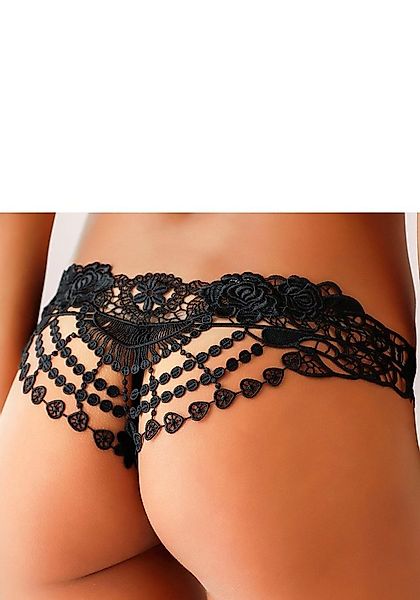 petite fleur gold String-Ouvert Dessous mit edler Guipure Stickerei günstig online kaufen