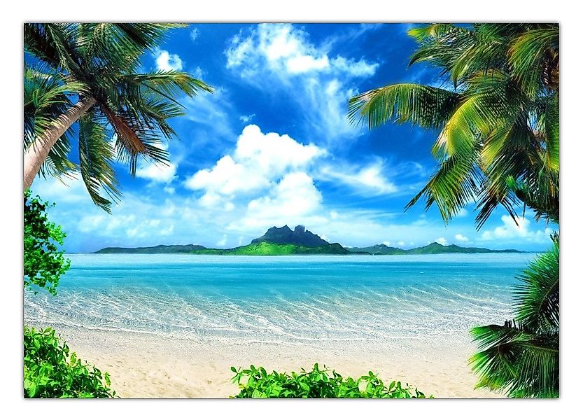 LYSCO Poster XXL Plakat Strand, Palmen, günstig online kaufen