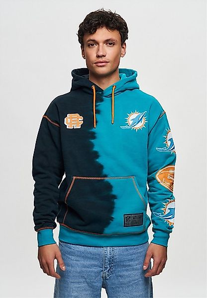 Recovered Kapuzensweatshirt NFL Dolphins Ink Dye Effect On im lockeren Schn günstig online kaufen
